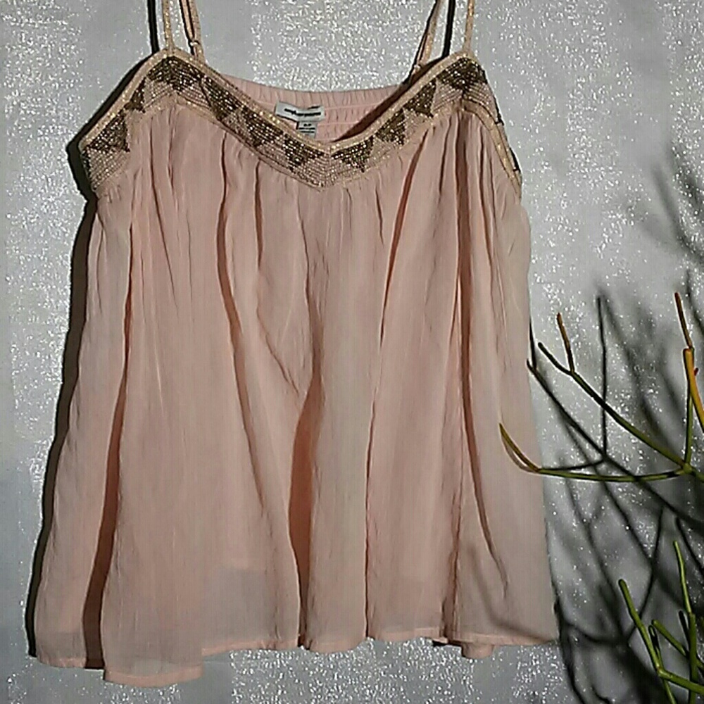 A E O pink cami
